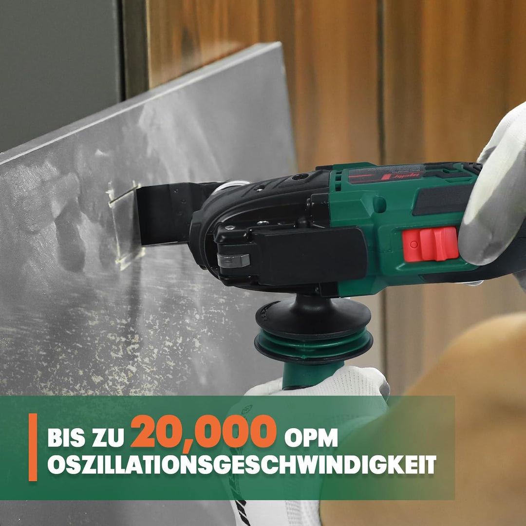 Mellif Akku Multitool, Multifunktionswerkzeug Kompatibel Mit Makita 18V, Bürstenloser Motor, 6-Stufi
