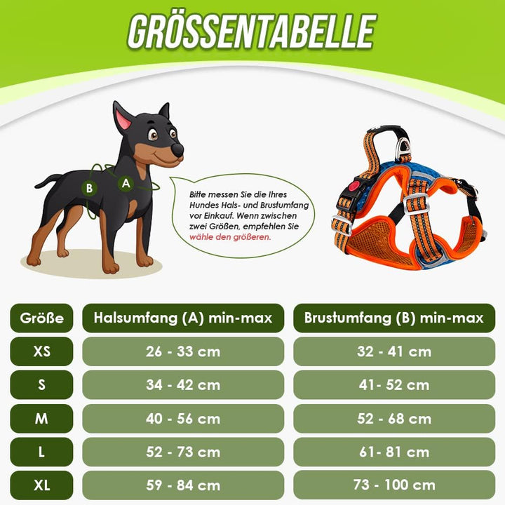 Eyein No-Pull Hundegeschirr, Air-Mesh Atmungsaktiv Brustgeschirr für kleine, mittelgrosse und grosse