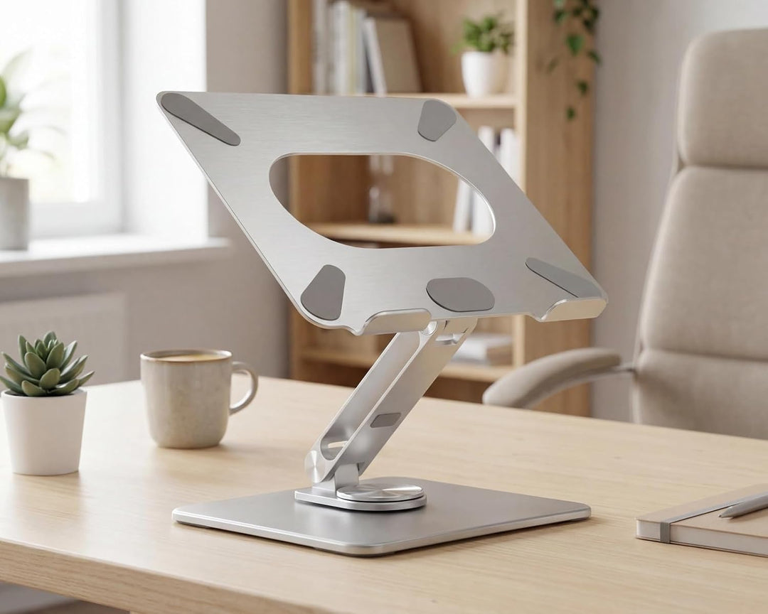 360° Drehbarer Laptop- und Tablet-Ständer – faltbar, höhenverstellbar, für 11"–17" Geräte 360° drehb