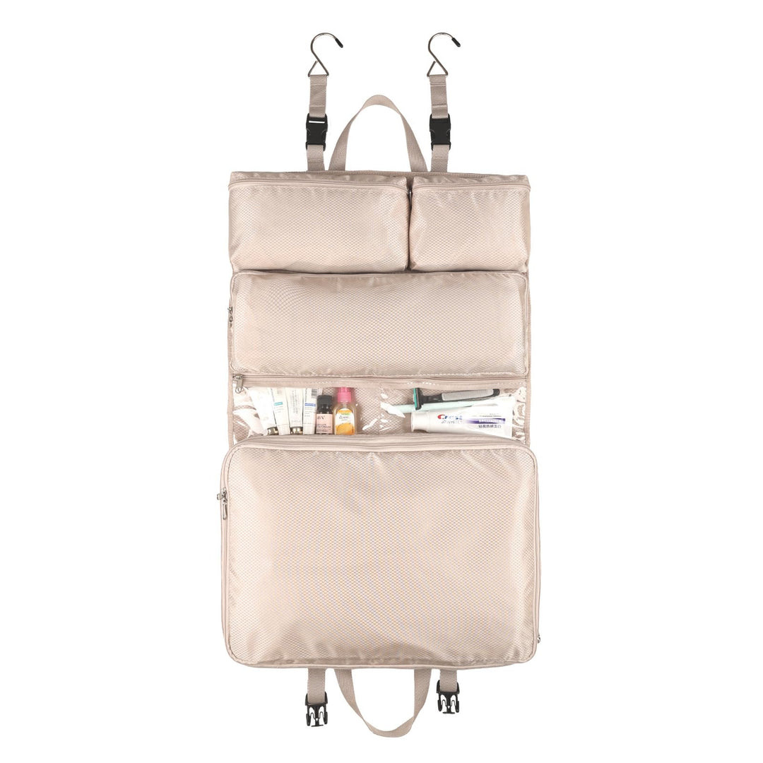 Surblue 6-in-1 Hängende Reise-Organizer-Tasche mit wasserdichten Fächern - Faltschrank für Koffer Au
