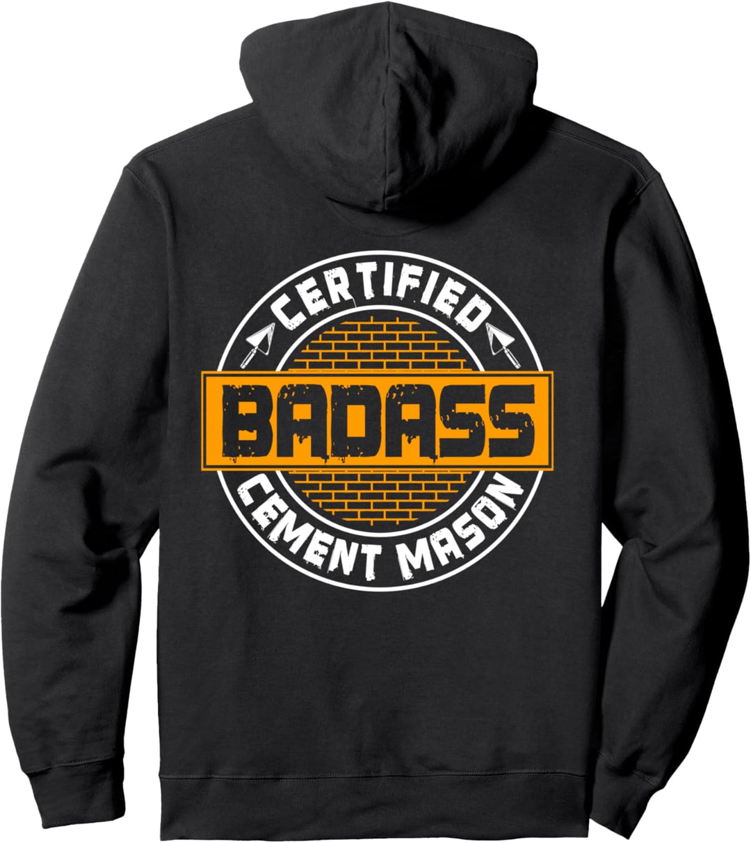 Cement Mason Maurer Bild auf der Rückseite der Kleidung Pullover Hoodie