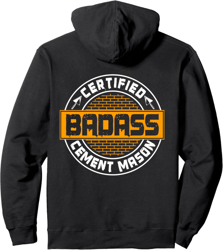 Cement Mason Maurer Bild auf der Rückseite der Kleidung Pullover Hoodie