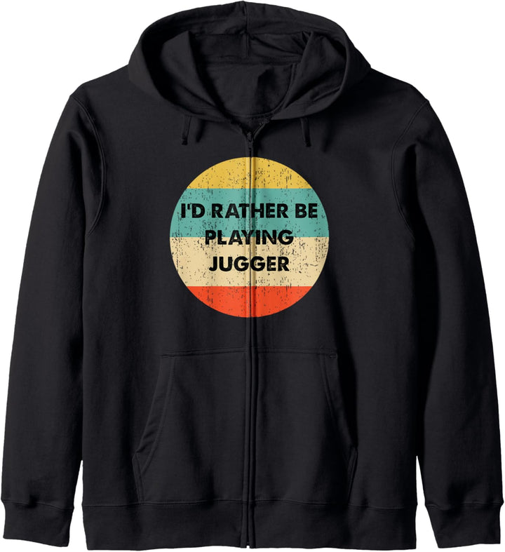 Jugger Shirt | Ich würde lieber Jugger spielen Kapuzenjacke