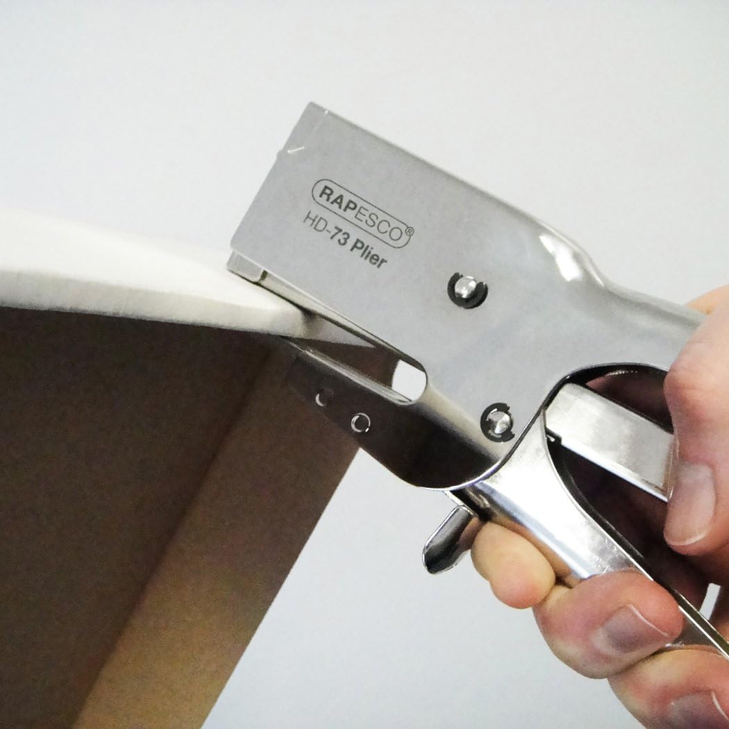 Rapesco 1306 Set HD-73 Heftzange mit 2000 Stück 73/10mm Heftklammern, 70 Blatt Heftleistung Heftzang