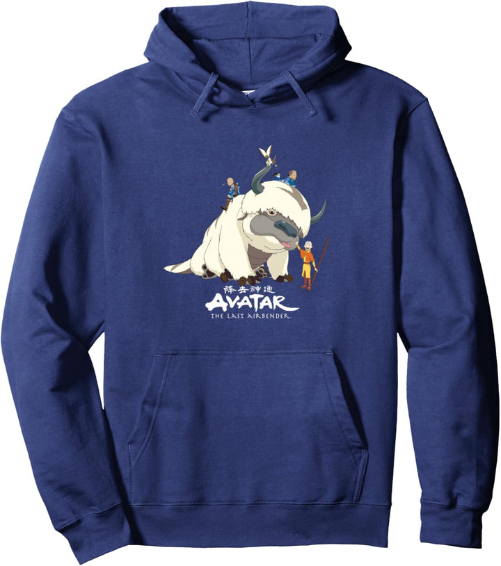 Avatar: Der Herr der Elemente Appa Gruppenpose Logo T-Shirt Pullover Hoodie