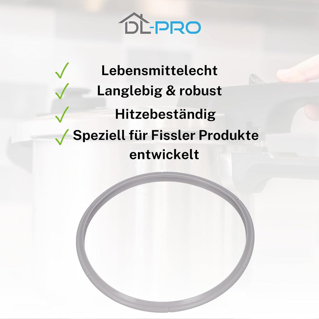 DL-pro Dichtungsring 22cm kompatibel mit Fissler Blue Point, Vitavit Royal, Magic Line, Magic Comfor
