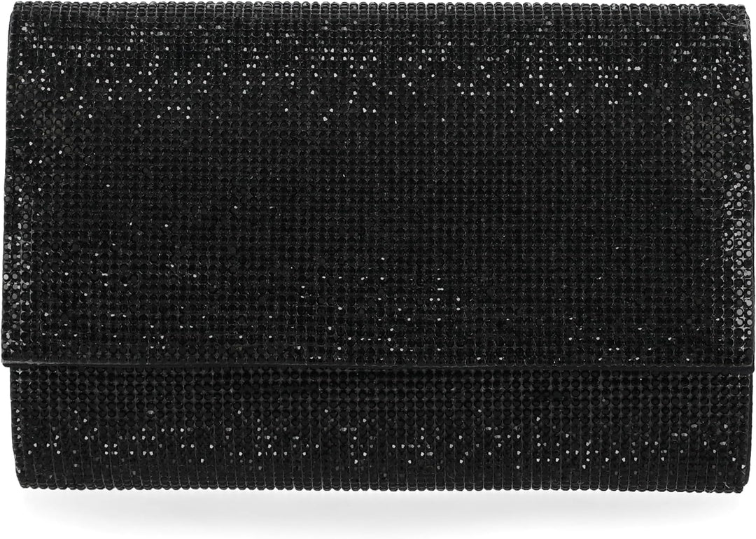 Jessica McClintock Damen Alexis Sparkle and Shine Clutch, Einheitsgrösse Schwarz, Schwarz