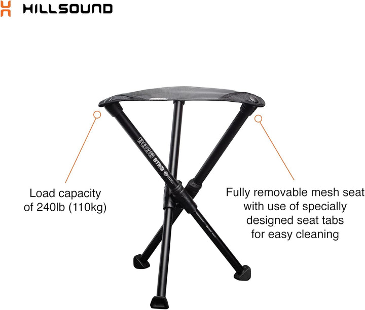 Hillsound BTR Hocker für Ultraleichte Rucksackreisen &amp; Wandern, leichte Campingstühle, kompakter tra