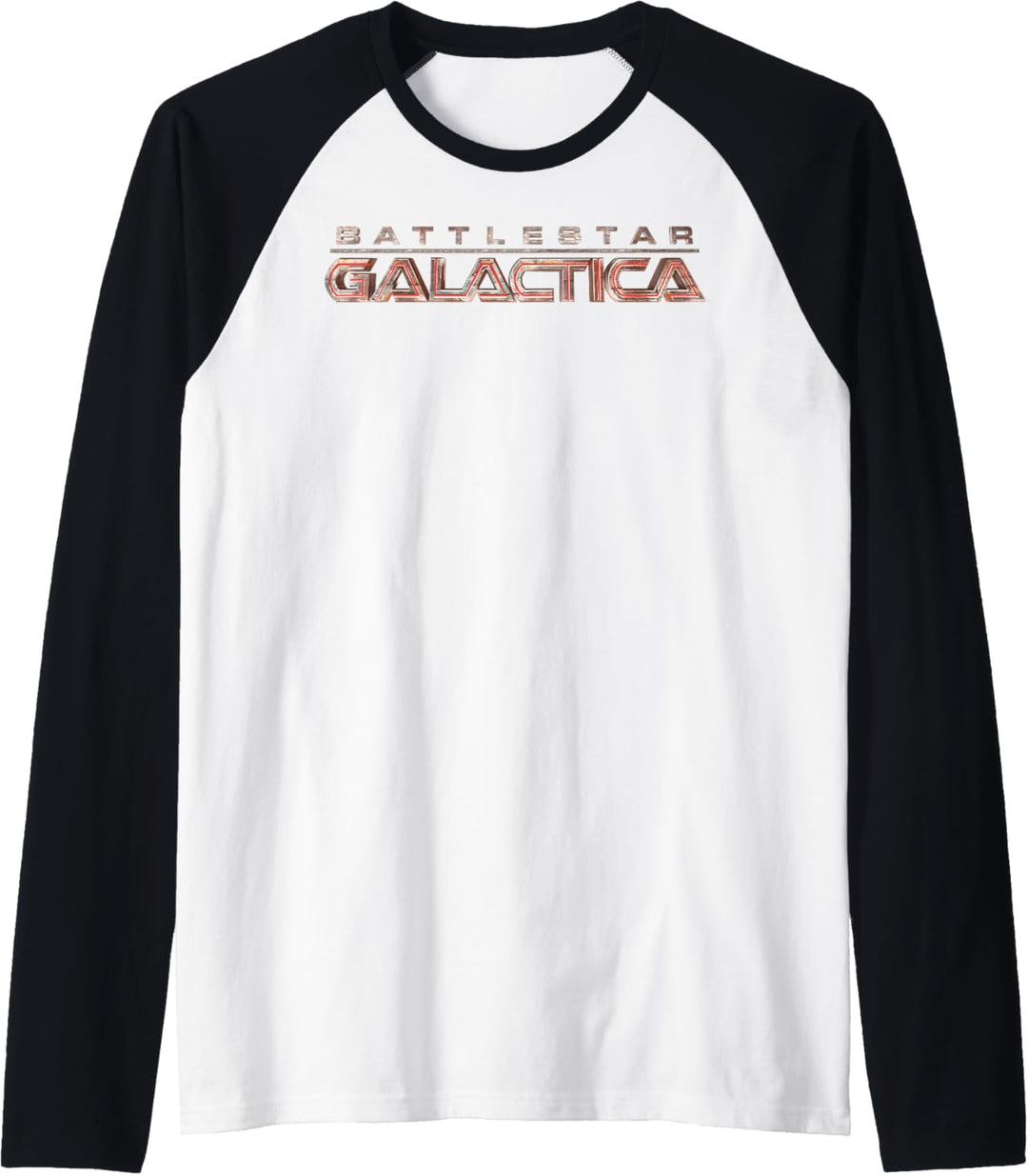 Battlestar Galactica Red Title Logo Raglan