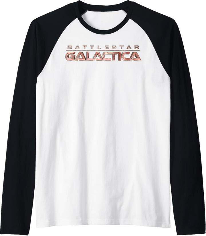 Battlestar Galactica Red Title Logo Raglan