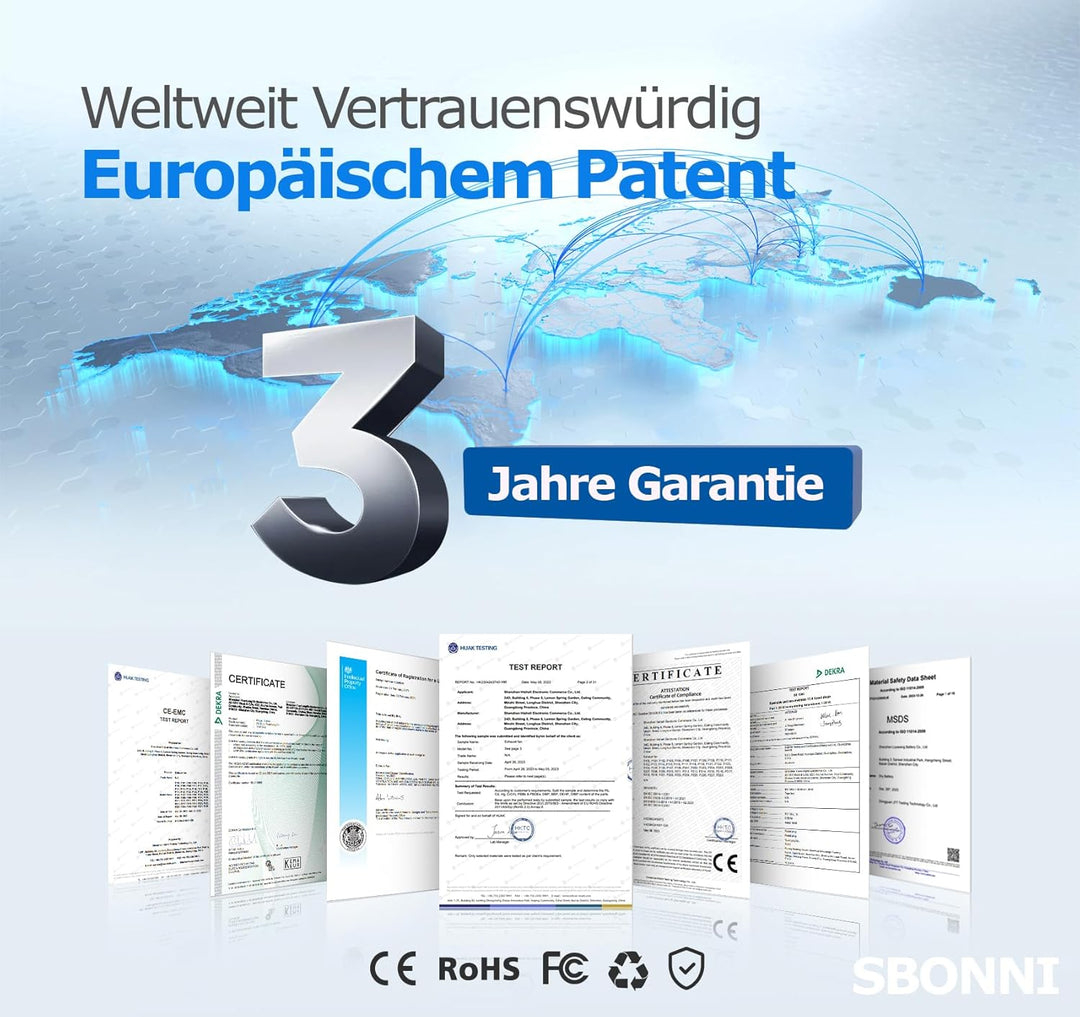 3 Stufen Bad Lüfter mit Feuchtigkeitssensor Temperatursensor Timer, Badlüfter 100mm mit Fernbedienun