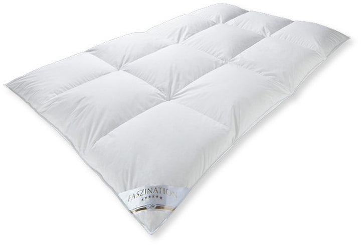 Bettenhaus Daunendecke, Kassette, Winter sehr warm, 200x220 cm, 90% Daunen / 10% Federn, kanadisch,