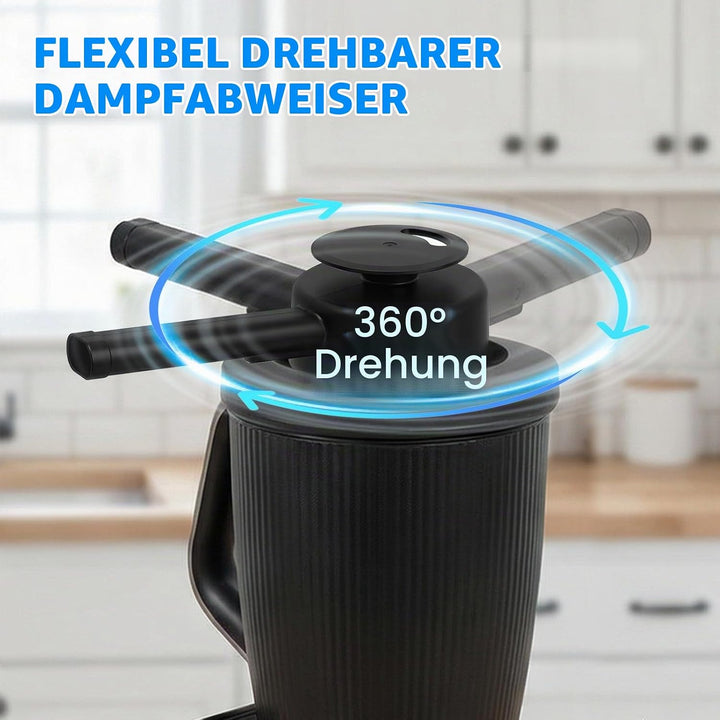 Dampfumleiter Kompatibel für Thermomix TM7, Dampfschutz Hängeschrank, mit Überlaufschutz, 360° Dampf