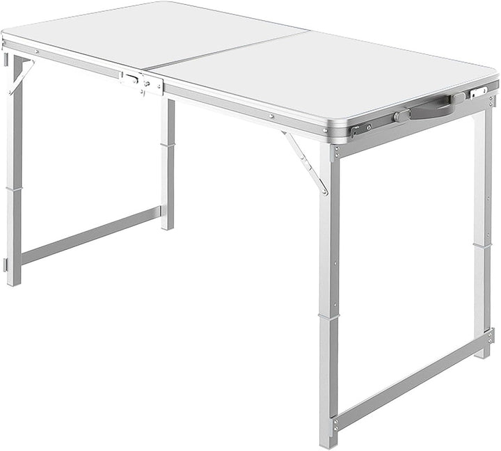 Grafner XL Aluminium Camping Tisch klappbar, stabil und tragbar, 120 x 60 x 70 cm, höhenverstellbar,
