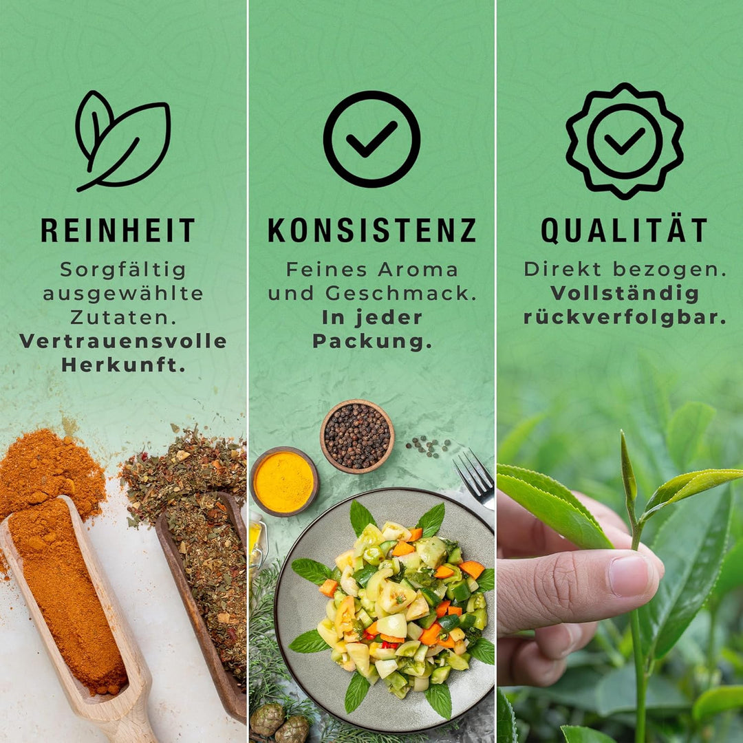 Spicy Welt Schwarzer Pfeffer Ganz (500g) – Pfefferkörner | Ungemahlener Schwarzer Pfeffer | für Pfef