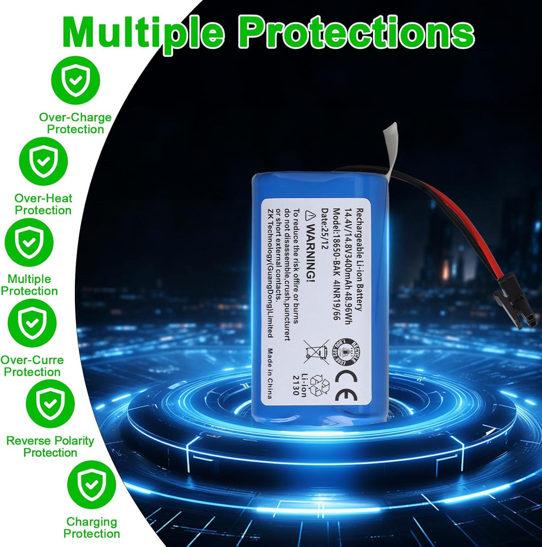 3400mAh Akku Kompatibel mit Kyvol Cybovac L20 E20 E30 E31, RoboVac LR20 LR30 L35 Hybrid LR30 L35 Hyb