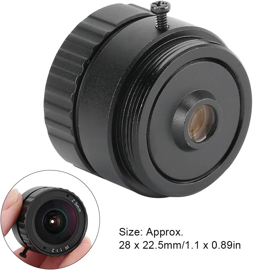 Shanrya HD-Bild CCTV-Objektiv High Definition Fest 2,5 mm CS Fest-Non-Zoom-Objektiv für CCTV DSLR Ab