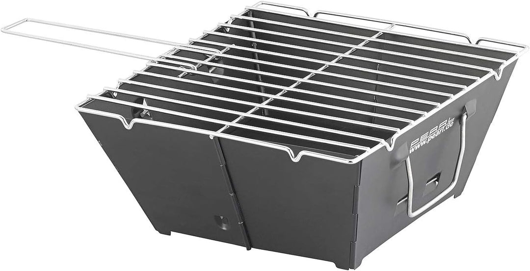 PEARL Klappgrill: 2er-Set flach zusammenklappbare Kohle-Grills, Grillfläche je ca. 24,5 (Minigrill,