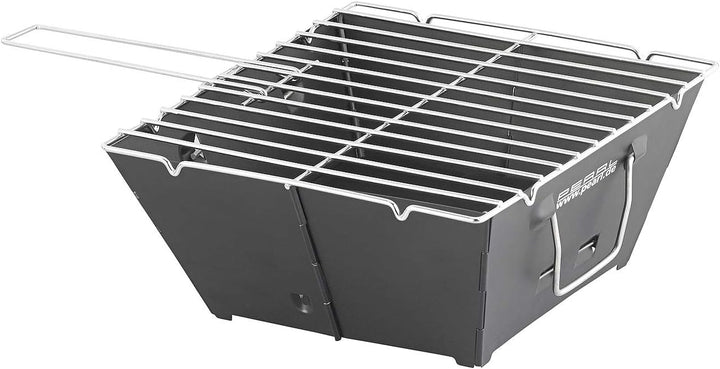 PEARL Klappgrill: 2er-Set flach zusammenklappbare Kohle-Grills, Grillfläche je ca. 24,5 (Minigrill,