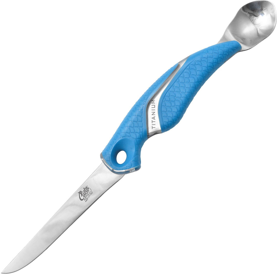 Cuda Filetiermesser, 13 cm, integrierter Rogenlöffel, 18094
