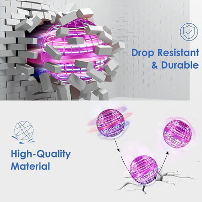 Hover Fliegender Ball,Magic Spinner Ball RGB Licht Flying Ball, Hover Ball Mini Drohne Für Kinder Fl