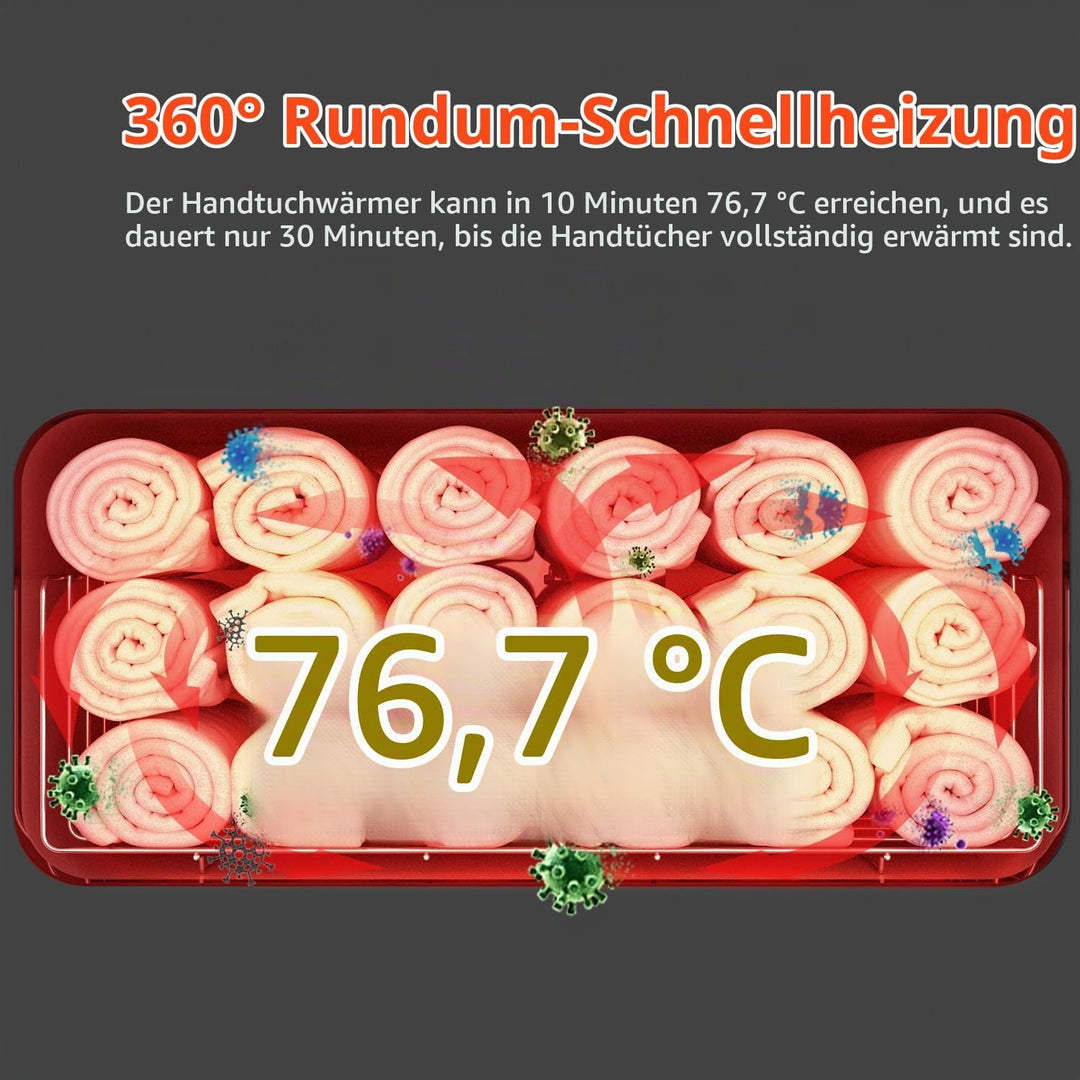 Handtuchwärmer, Handtuchheizschrank,einfache Bedienung, grosser Fassungsvermögen Handtuchwärmer für