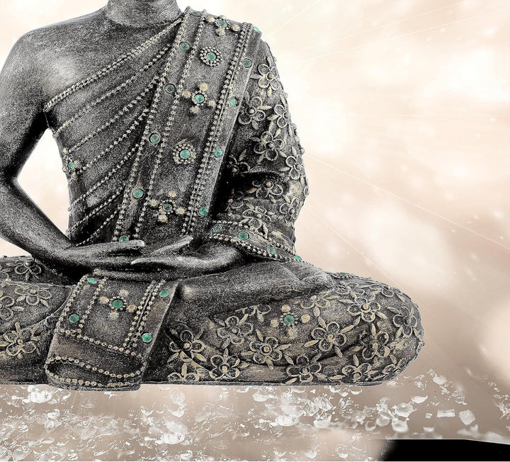 Runa Art Wandbilder Buddha Feng Shui 5 Teilig Bild auf Vlies Leinwand Deko Wohnzimmer Schlafzimmer Z