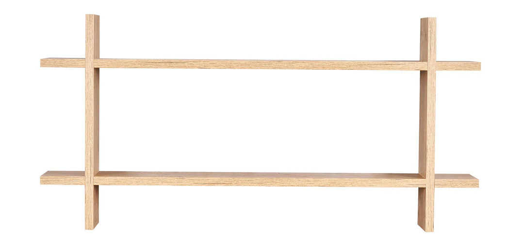 levandeo Regal BxH 98x48cm Holz Steckregal Wildeiche Wandregal Bücherregal Ablage Deko Holzregal Ein