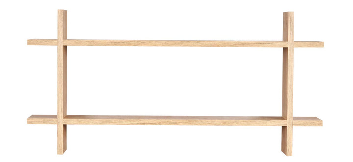 levandeo Regal BxH 98x48cm Holz Steckregal Wildeiche Wandregal Bücherregal Ablage Deko Holzregal Ein