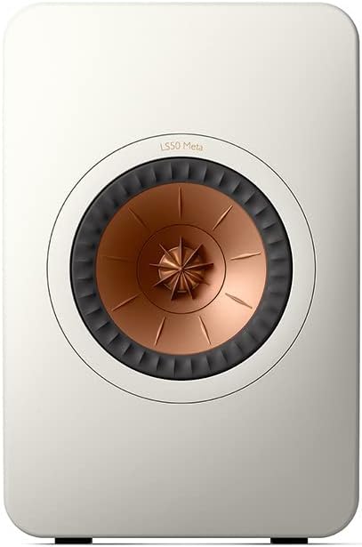 KEF LS50 Meta Regallautsprecher Mineral White, Monitorlautsprecher | HiFi | Heimkino | 40-100 Watt,