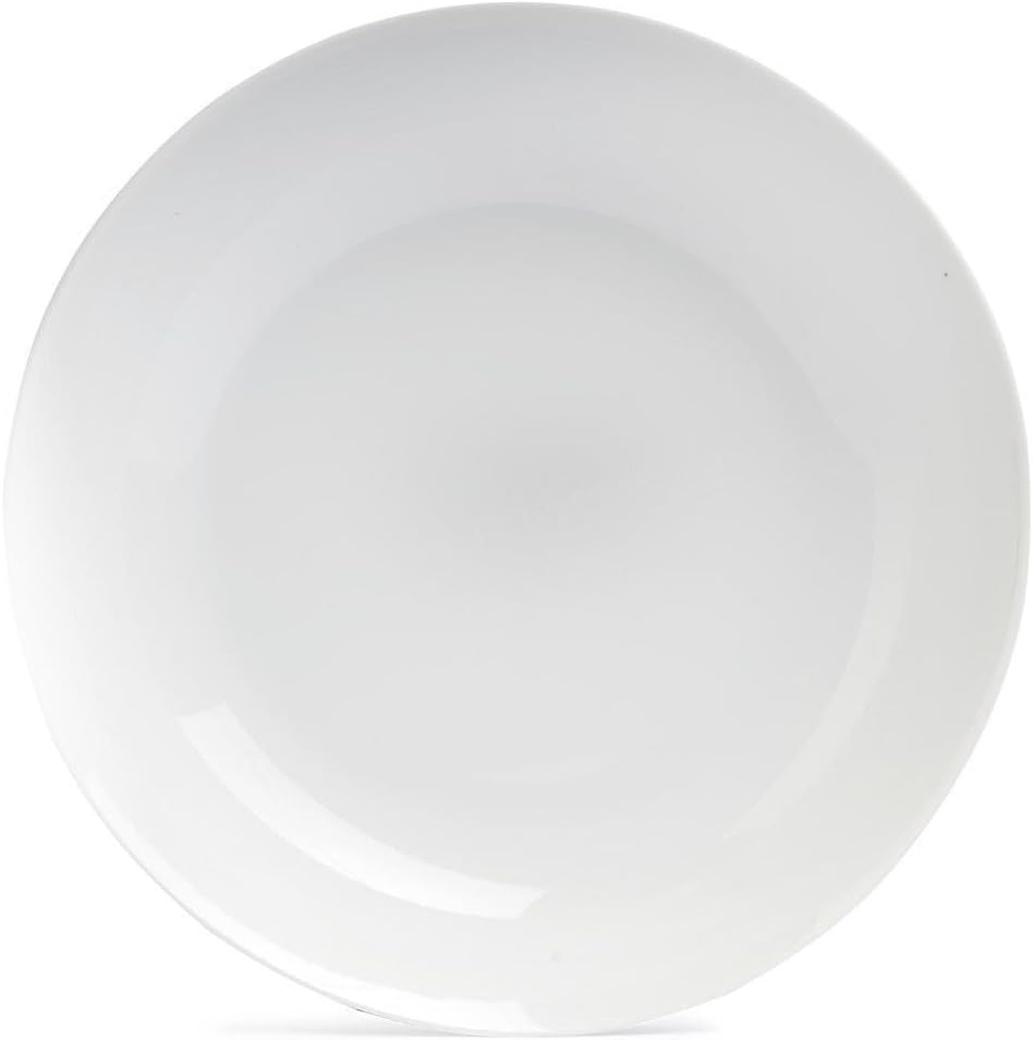 Suppenteller 6er Set Tiefteller Salatteller - Porzellan - Weiss - Ø 20 cm