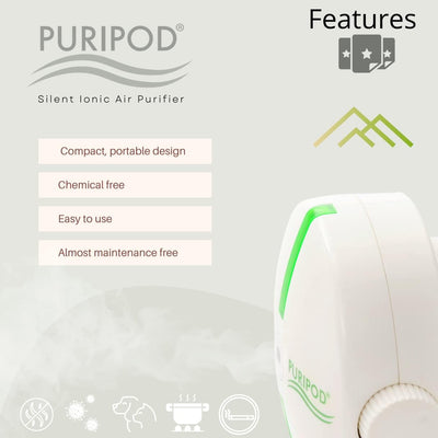 BEST DIRECT Puripod ® Purifier Geruchsneutralisierer Raumluftreiniger und Ionisator Saubere Elektris