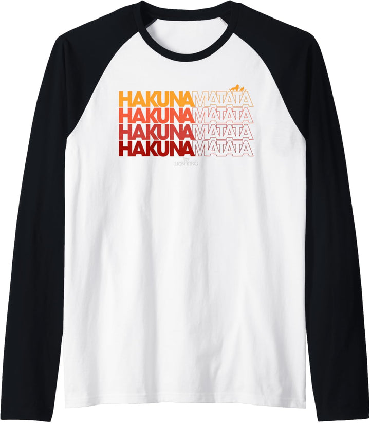 Disney The Lion King Hakuna Matata Word Stack Raglan