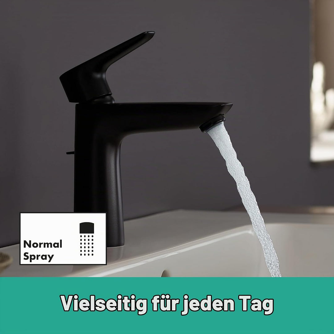 hansgrohe Wasserhahn Talis E CoolStart (wassersparende Armatur mit hohem Auslauf 110mm, Zugstangen-