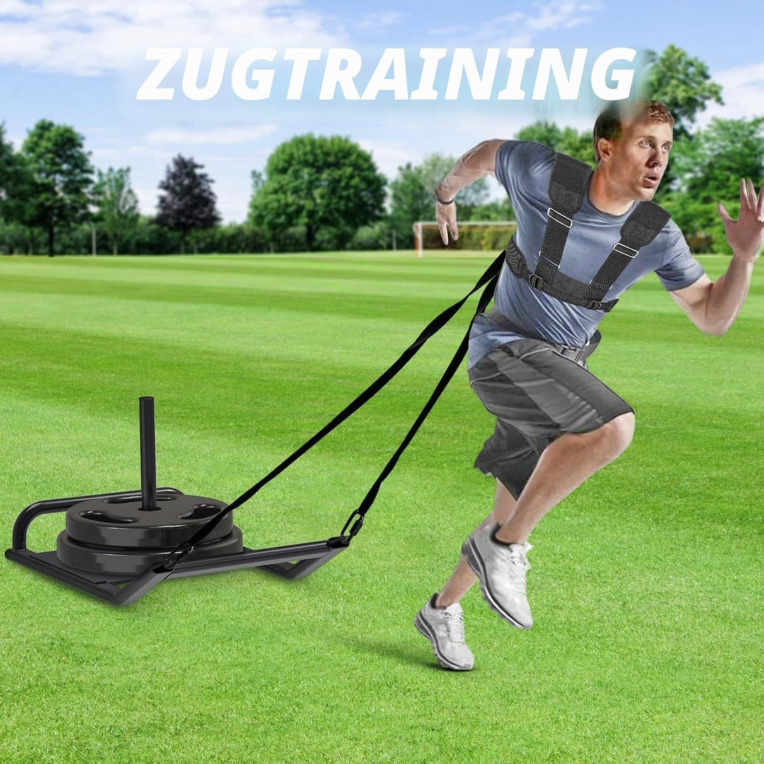 BeneLabel Gewichtsschlitten, Fitness Schlitten Teppich Gras Trainingsschlitten Indoor Outdoor Sportl