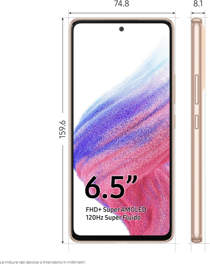 Samsung A536B/DS A53 8GB/256GB Peach EU