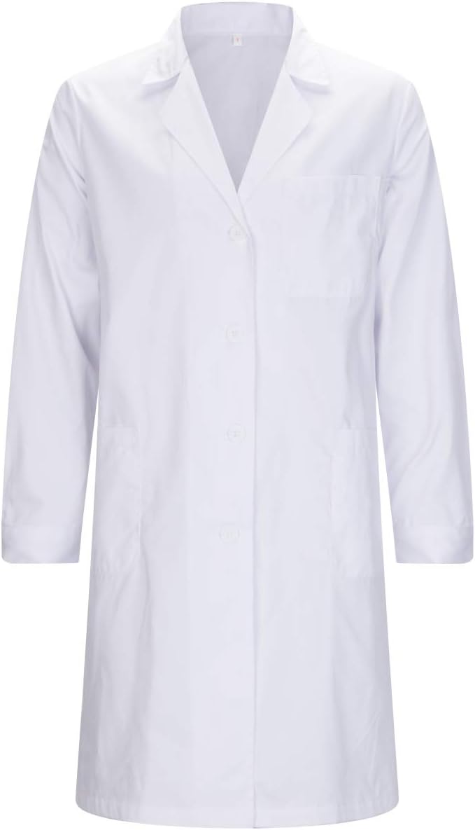 MISEMIYA Damen Laborkittel MG-8161 L Weiss, L Weiss