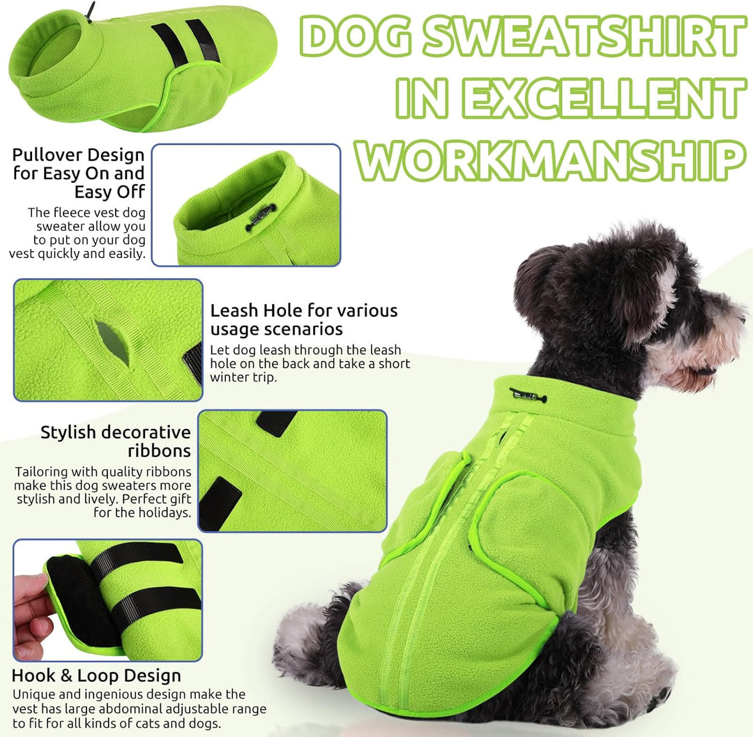 Hundepullover Fleece Weste Hundemäntel Winter Warmer Hundeweste für Kleine Hunde Weicher Fleece Hund