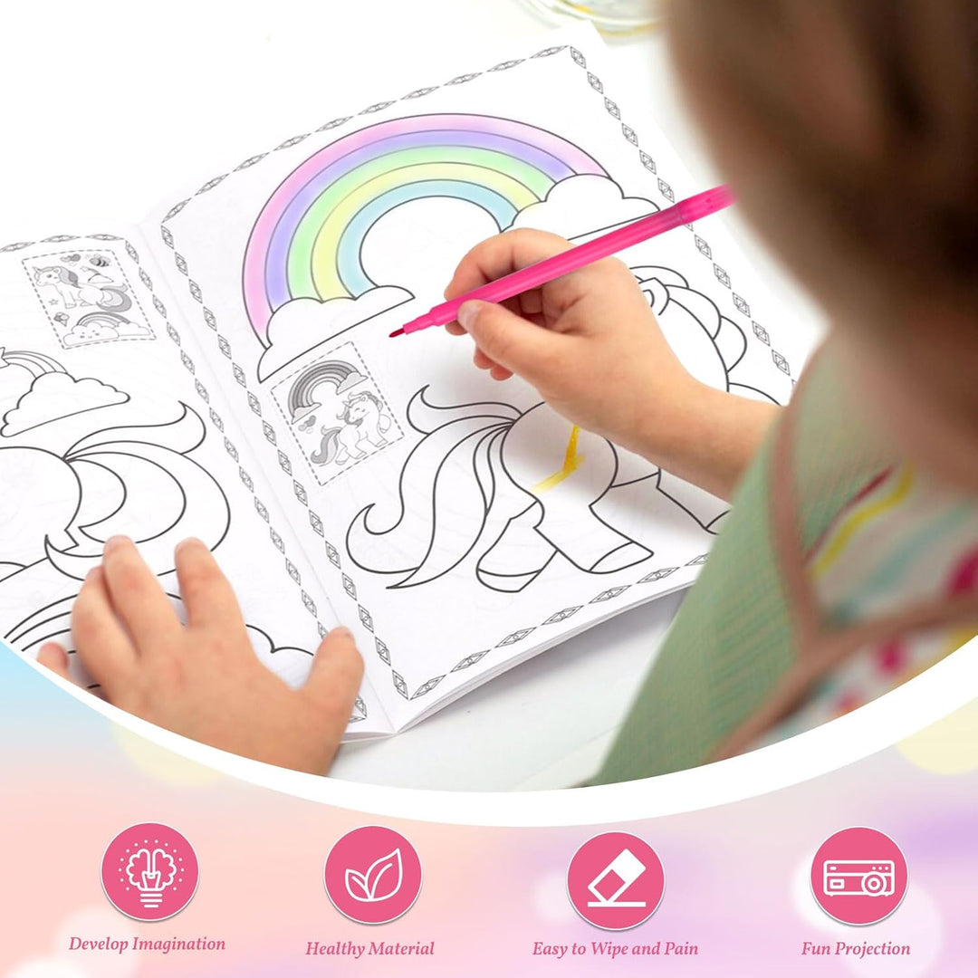 Rose Mädchen Geschenke Zeichenprojektor für Kinder mit 72 Motiven Mädchen Spielzeug Kinder Projektor
