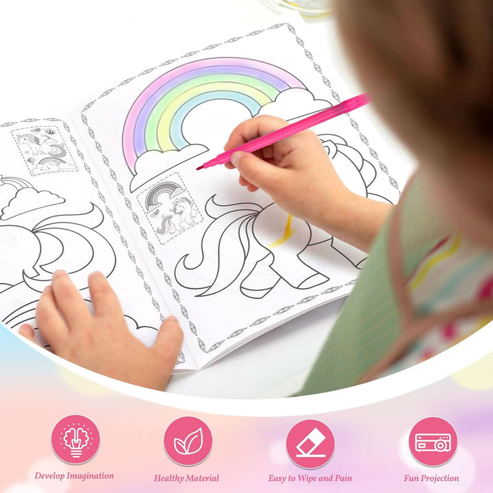 Rose Mädchen Geschenke Zeichenprojektor für Kinder mit 72 Motiven Mädchen Spielzeug Kinder Projektor