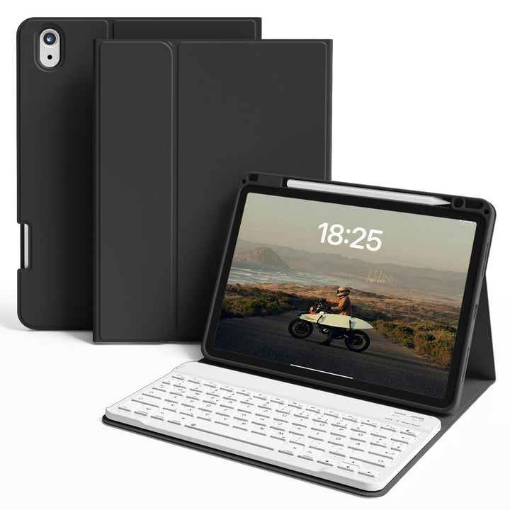 Hülle mit Tastatur für iPad Air 11 Zoll (2025 M3/2024 M2), iPad Air 5./4. Gen(2022/2020) 10.9 Zoll,