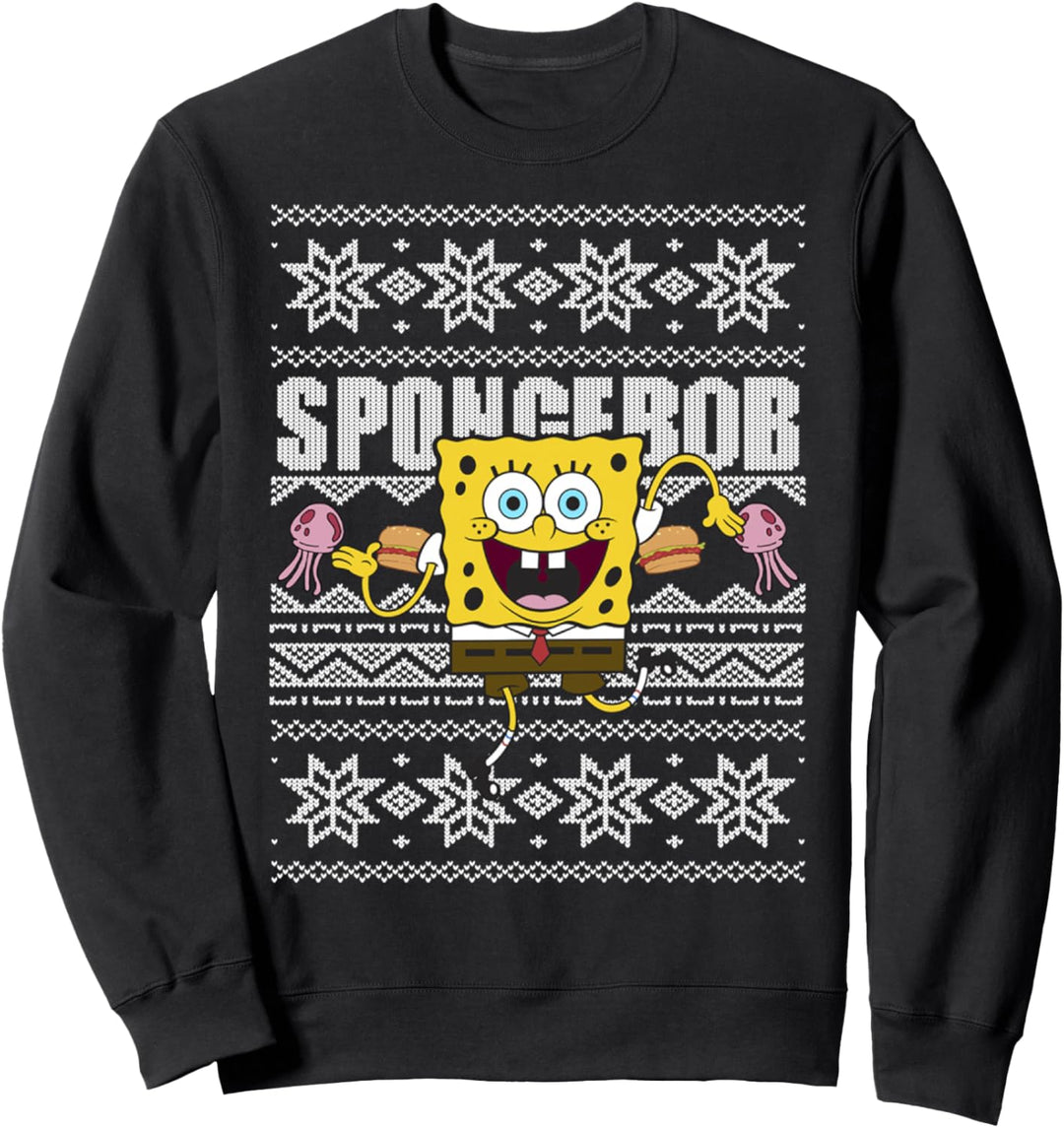 SpongeBob SquarePants Christmas Dancing Ugly Sweater Sweatshirt