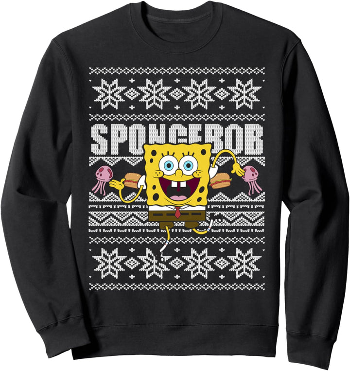 SpongeBob SquarePants Christmas Dancing Ugly Sweater Sweatshirt