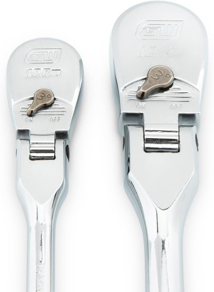 GearWrench 81204P Cushion Grip Flex Handle Ratsche 2 x flexibler Kopfkissengriff, 2 x flexibler Kopf