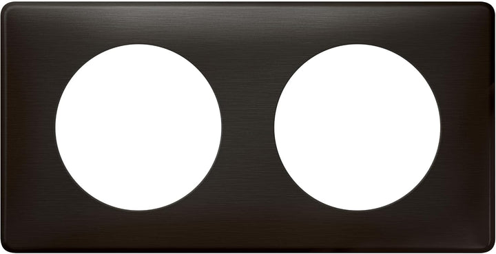 Legrand Celiane Platte mit 2 Löchern, schwarz, LEG98871 Carbonne New, Carbonne New