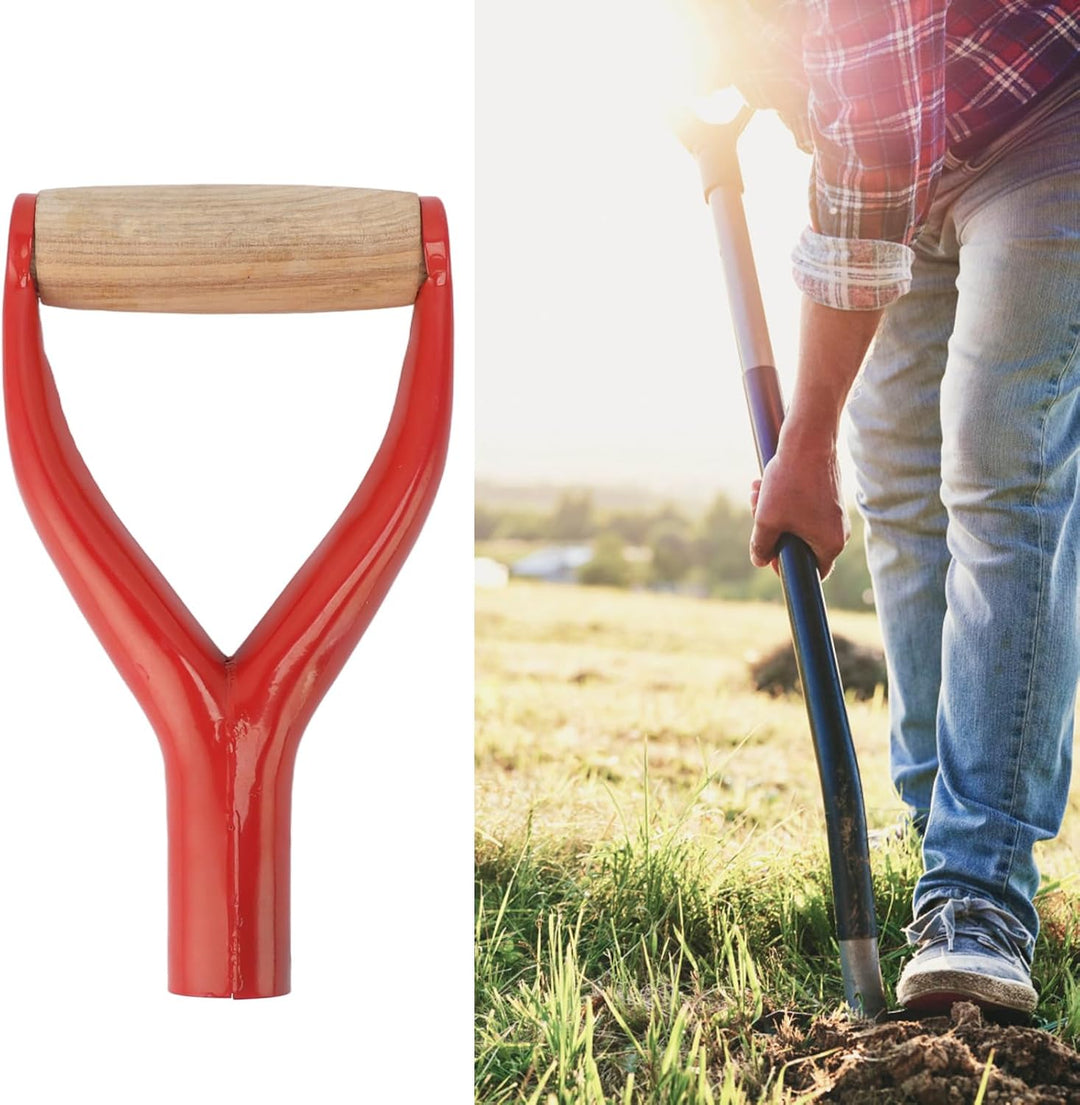 Y-förmiger Schaufelstiel, 12,22 Zoll Innendurchmesser, Ersatz-Spatenstiel mit Holzgriff für Garten-G