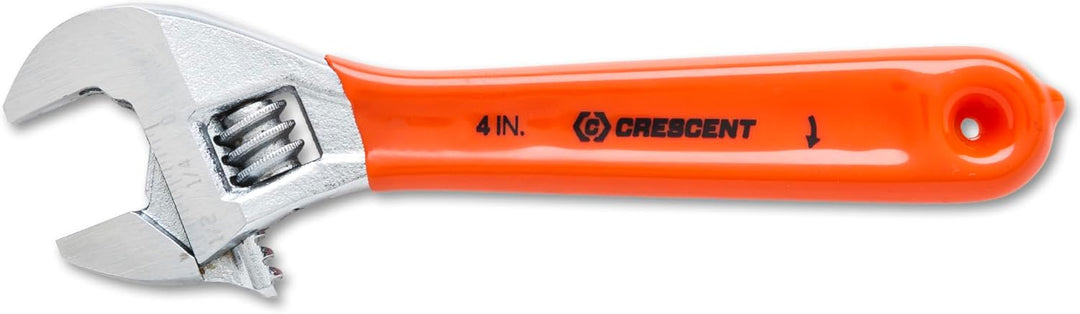 Crescent AC24CVS 10,2 cm (4 Zoll) verchromter verstellbarer Schraubenschlüssel, mit Sechskant-Backen