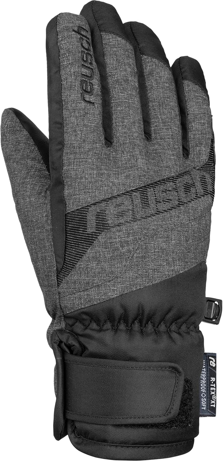 Reusch Kinder Dario R-tex Xt Handschuhe 4.5 black / black melange, 4.5 black / black melange