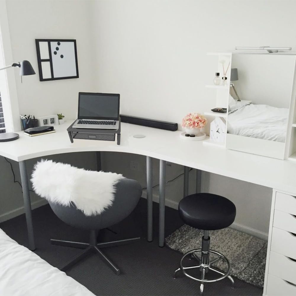 Maclean MC-947 Ergonomischer Monitor-/Laptop-Ständer mit Schublade, 13-32 Zoll Bildschirmgrösse, Höh