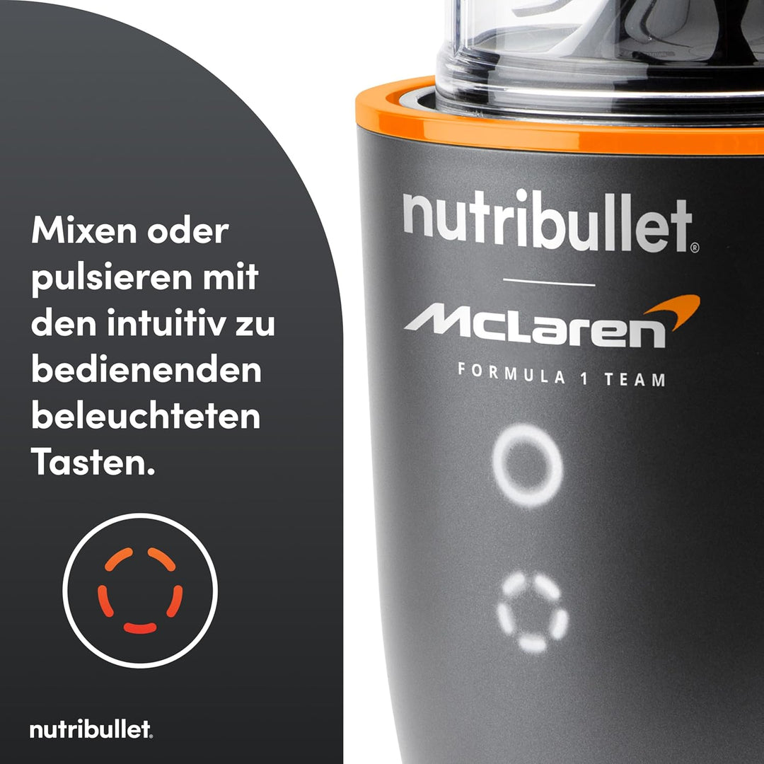 Nutribullet Ultra x McLaren F1 Team - Mixer, Smoothie Maker mit Tritan Bechern 700/900 ml, leise Tec